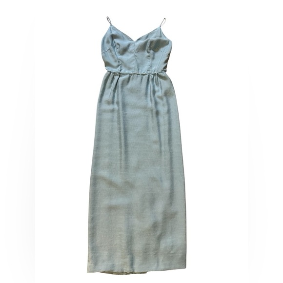 Authentic Original Vintage Style Dresses & Skirts - Elegant Evening Pin Up Retro Vintage Dress Light Blue Size Small
